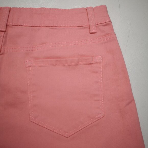 NWT So Authentic Heritage Ladies Size 15 Salmon Rose High Waist Twill Shorts - Picture 10 of 13